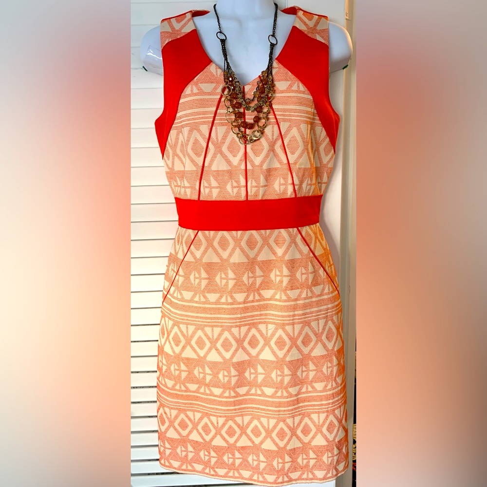 Vibrant Antonio Melani v-neck dress